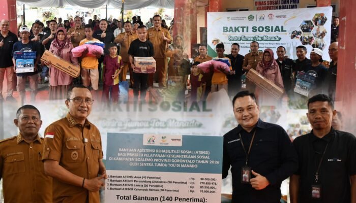Boalemo Terima Bantuan ATENSI Terbesar di Wilayah Sentra Tumou Tou Manado