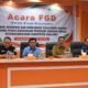 Bupati Boalemo, Rum Pagau saat membuka Forum Group Discussion (FGD) Naskah Akademik dan Rancangan Peraturan Daerah (Ranperda) tentang Penyelenggaraan Program Jaminan Sosial Kabupaten Boalemo di Grand Amalia Hotel, Selasa, 28 Juli 2026. (Foto: Humas)