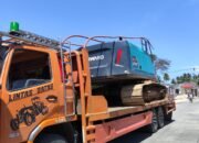 Excavator yang disita dari Lokasi PETI Bulangita. (Foto: istw)