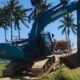 Excavator yang disita dari Lokasi PETI Bulangita. (Foto: istw)