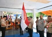 Wakil Bupati Boalemo, Lahmudin Hambali, melantik Majelis Pembimbing Ranting (Mabiran) Gerakan Pramuka Kwartir Ranting (Kwaran) Paguyaman Pantai masa bakti 2026–2029. (Foto: Humas)