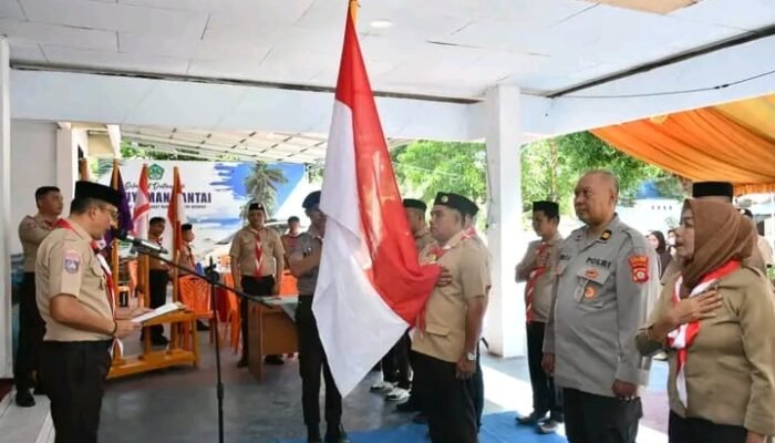 Wabup Boalemo Lantik Mabiran Pramuka Kwaran Paguyaman Pantai