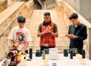 Suasana itu menjadi latar penyelenggaraan Diskopi Gorontalo Present Tarung Tiga, sebuah kompetisi manual brew yang mengusung tema "Pertarungan Para Pendekar Kopi". (Foto: Istw)