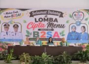 Ketua Tim Penggerak PKK Kota Kotamobagu, Rindah Gaib Mokoginta, resmi membuka Lomba Cipta Menu dan berbagai rangkaian lomba dalam rangka memperingati Hari Kesatuan Gerak (HKG) PKK ke-54 Tahun 2026. (Foto: Humas)