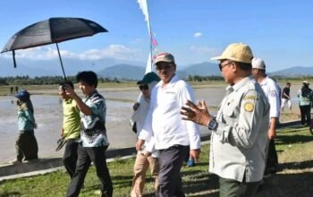 Bupati Boalemo, Rum Pagau, saat mengikuti peluncuran GERTAM PM-AAS secara virtual melalui Zoom Meeting, Kamis (30/7/2026). (Foto: Humas)