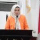 Indriani Dunda saat menyampaikan pandangan umum Fraksi NasDem dalam rapat paripurna DPRD Provinsi Gorontalo/Hibata.id