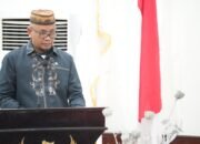 Hamzah Idrus saat membacakan Pandangan Umum Fraksi PKS DPRD Provinsi Gorontalo terkait Ranperda Perubahan APBD Tahun Anggaran 2026/Hibata.id