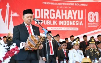 Faisal Yunus Jadi Pembaca Proklamasi pada Upacara HUT RI di Bone Bolango/Hibata.id