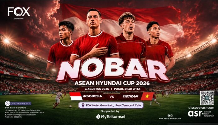 FOX Hotel Gorontalo Gelar Nobar Indonesia vs Vietnam Malam Ini