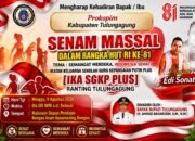Pemkab Tulungagung menegaskan senam massal dengan kontribusi Rp5.000 bukan kegiatan resmi pemerintah. Pemkab hanya memberi izin penggunaan tempat/Hibata.id