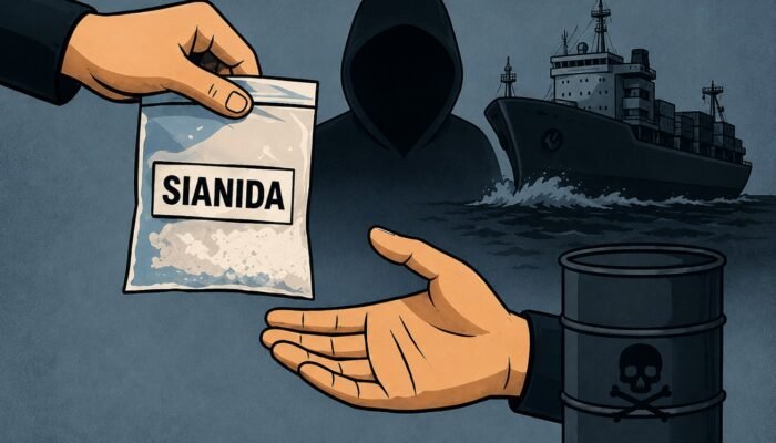 Lagi-lagi Sianida Masuk Gorontalo, TNI AL Amankan 300 Kg dari Kapal Misterius