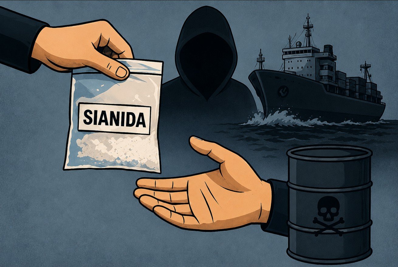 Ilustrasi - Lagi-lagi Sianida Masuk Gorontalo, TNI AL Amankan 300 Kg dari Kapal Asing/Hibata.id