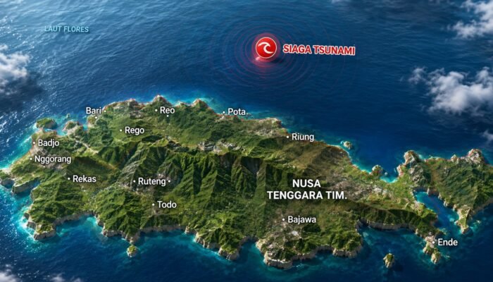 Gempa M7,7 Guncang Flores, Tsunami Mencapai 10 Pesisir