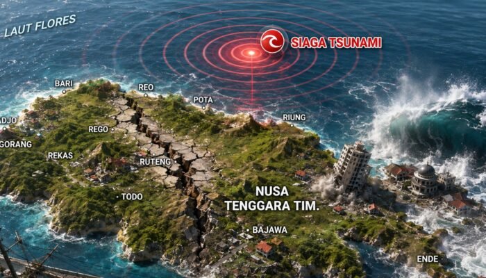 Gempa M7,7 Guncang NTT, Tsunami Terdeteksi hingga Sulsel dan Sultra