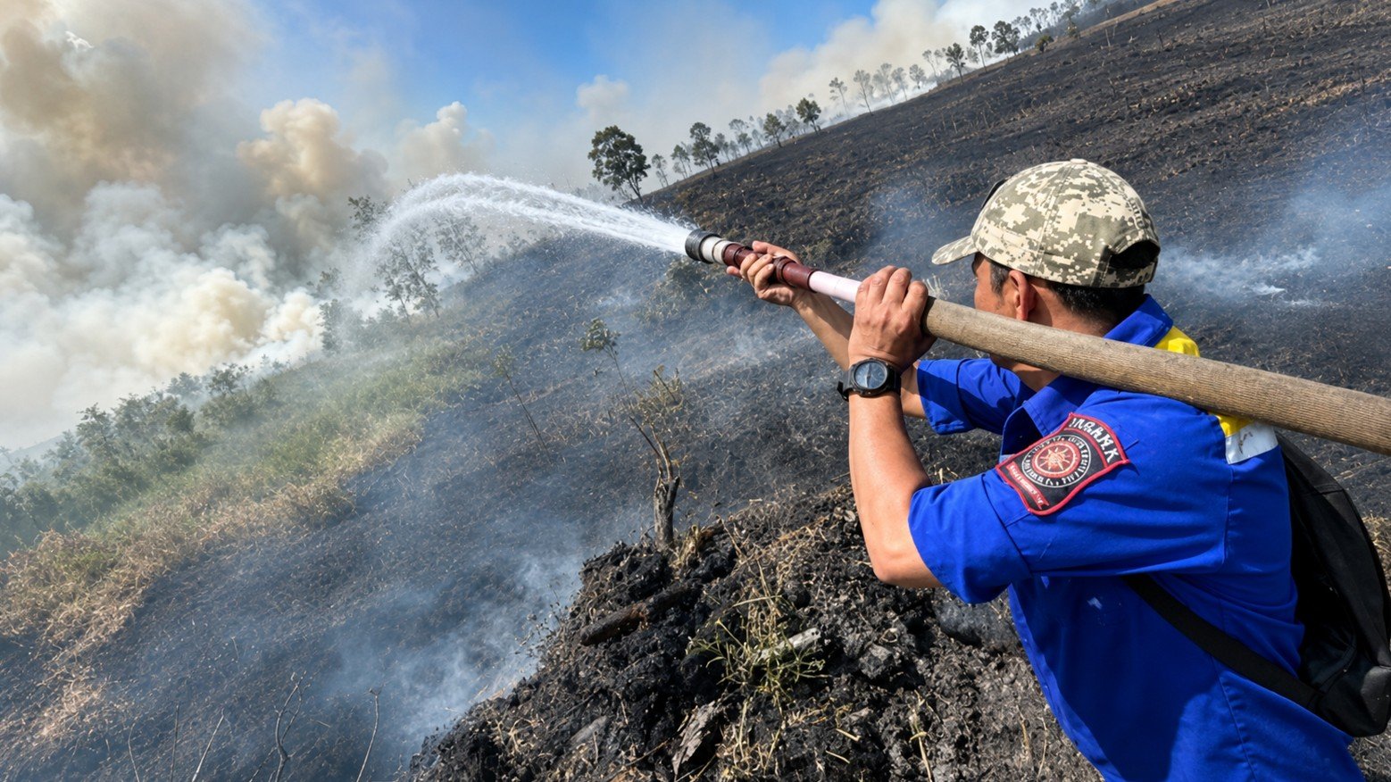 Dampak Kebakaran Hutan. (Foto: Antara)/Hibata.id