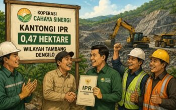 Koperasi Cahaya Sinergi Kantongi IPR, 0,47 Hektare Wilayah Tambang Dengilo