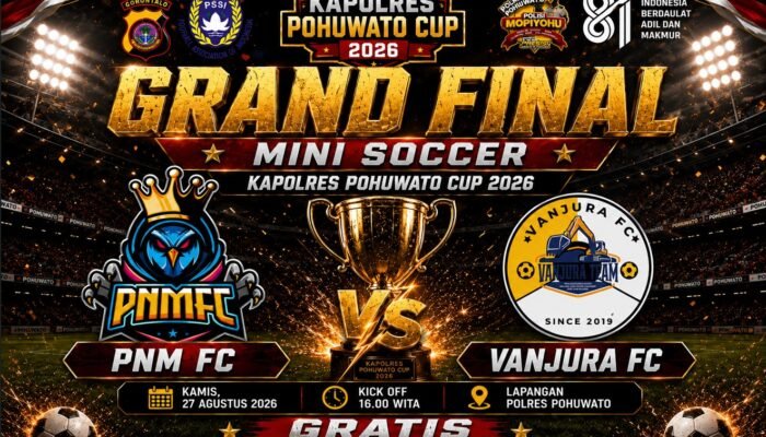 Final PNM FC vs Vanjura FC Hari Ini, Kapolsek Paguat: Nonton Bola dengan Enjoy