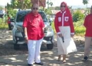 Wali Kota Gorontalo, Adhan Dambea, meninjau langsung lokasi pembangunan kantor Wali Kota baru di kawasan Eks Terminal 42, Kelurahan Tapa, Senin (3/8/2026). (Foto: Humas)