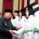Sebanyak 40 anggota Pasukan Pengibar Bendera Pusaka (Paskibraka) Kota Gorontalo resmi dikukuhkan oleh Wali Kota Gorontalo Adhan Dambea di Bandhayo Lo Yiladia, Sabtu, 15 Agustus 2026. (Foto: Humas)