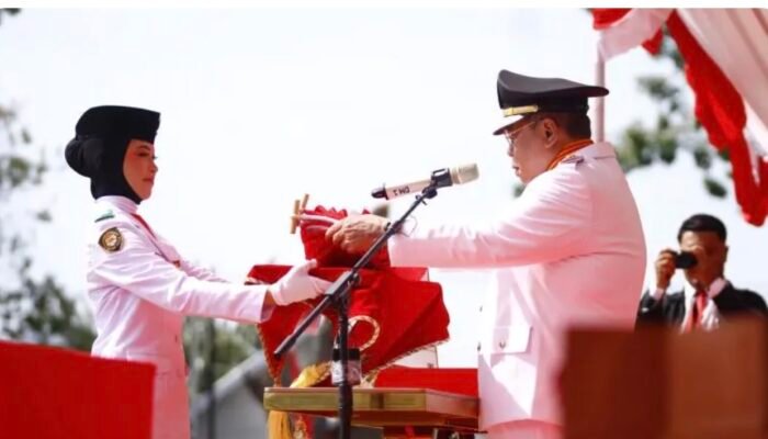 Adhan Dambea Pimpin Upacara HUT ke-81 RI di Lapangan 11 Maret Kota Gorontalo