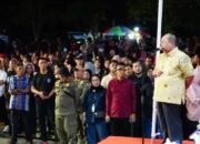 Pesta rakyat memperingati Hari Ulang Tahun (HUT) ke-81 Kemerdekaan Republik Indonesia di Lapangan Taruna Remaja, Kota Gorontalo, Senin malam, 17 Agustus 2026, (Foto: Humas)