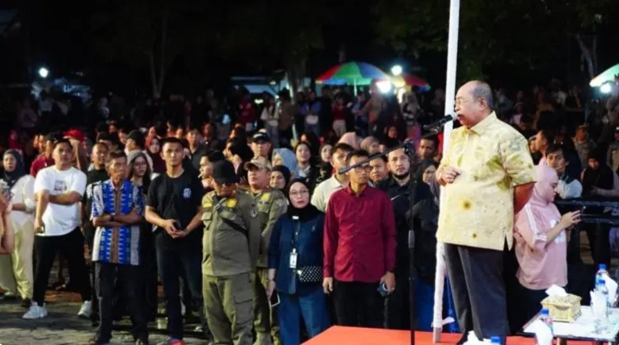 Pesta rakyat memperingati Hari Ulang Tahun (HUT) ke-81 Kemerdekaan Republik Indonesia di Lapangan Taruna Remaja, Kota Gorontalo, Senin malam, 17 Agustus 2026, (Foto: Humas)