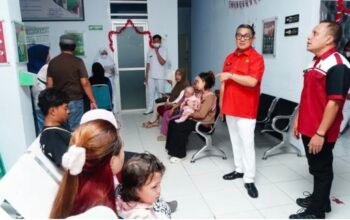 Wakil Wali Kota Gorontalo Indra Gobel melakukan inspeksi mendadak (sidak) ke Puskesmas Kota Timur dan Puskesmas Kota Selatan, Senin, 24 Agustus 2026. (Foto: Humas)