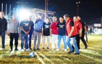 Turnamen sepak bola Persital Talumolo Cup 2026 resmi bergulir di Lapangan Ampi Talumolo. Ajang ini digelar untuk menyemarakkan HUT ke-81 Kemerdekaan Republik Indonesia. (Foto: Humas)