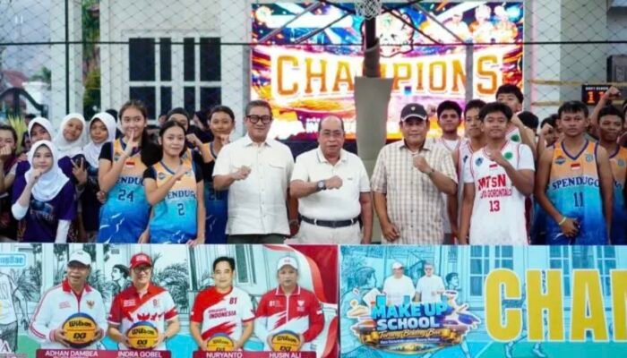 Dream Team MTsN 1 dan All Star SMPN 2 Gorontalo Juara Basket 3×3 Antar-SMP