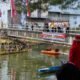 Warga Botoran, Tulungagung, menyemarakkan HUT ke-81 RI dengan lomba dayung antar-RT yang menguatkan kekompakan dan semangat gotong royong/Hibata.id
