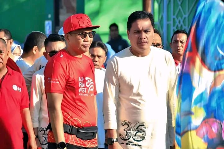 Wakil Bupati Boalemo Lahmudin Hambali menghadiri perayaan Milad ke-36 MAN 1 Kota Gorontalo, Sabtu (8/8/2026). Ia mendorong madrasah terus memperkuat kualitas pendidikan, karakter, dan prestasi siswa/Hibata.id