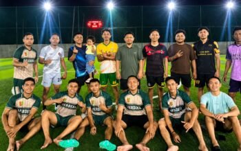 PT Loka Indah Lestari menggelar pertandingan mini soccer di Marisa untuk mempererat silaturahmi, komunikasi, dan kekompakan antarkaryawan/Hibata.id