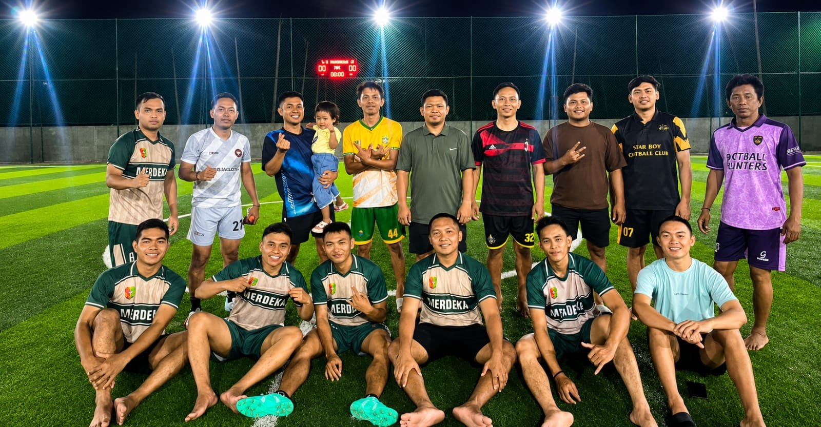 PT Loka Indah Lestari menggelar pertandingan mini soccer di Marisa untuk mempererat silaturahmi, komunikasi, dan kekompakan antarkaryawan/Hibata.id