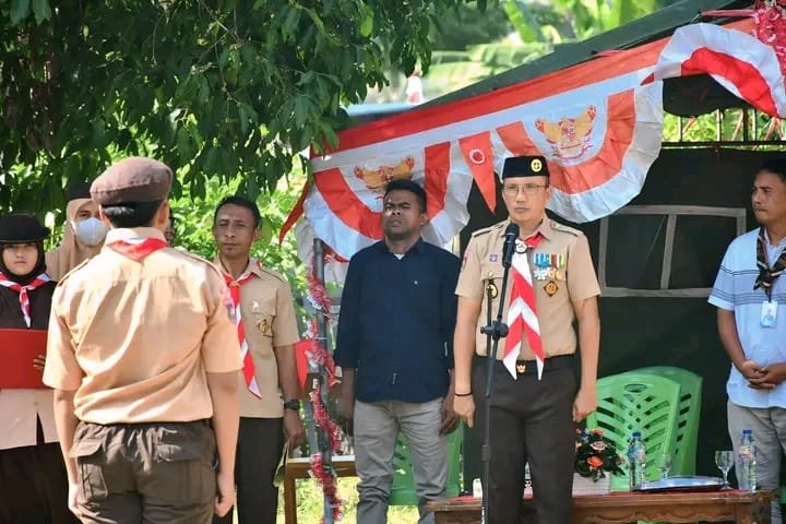 Wakil Bupati Boalemo, Lahmudin Hambali, membuka Perkemahan Sekolah Luar Biasa (SLB) Kabupaten Boalemo/Hibata.id