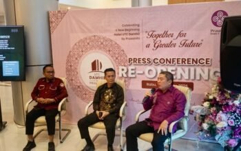 Hotel Damhil by Prasanthi saat melakukan konferensi pers. (Foto: Randa/Hibata.id)