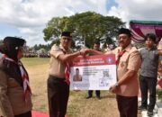 Bupati Boalemo Rum Pagau mengajak Gerakan Pramuka memperkuat karakter generasi muda dan mendukung ketahanan pangan pada Hari Pramuka ke-65/Hibata.id
