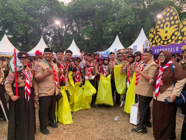 Para Pramuka Penggalang Kota Gorontalo. (Foto: Humas)