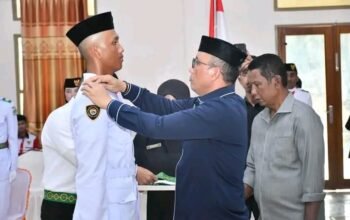 Dikukuhkan Wabup Lahmudin, Paskibraka Boalemo Siap Sukseskan Upacara HUT ke-81 RI