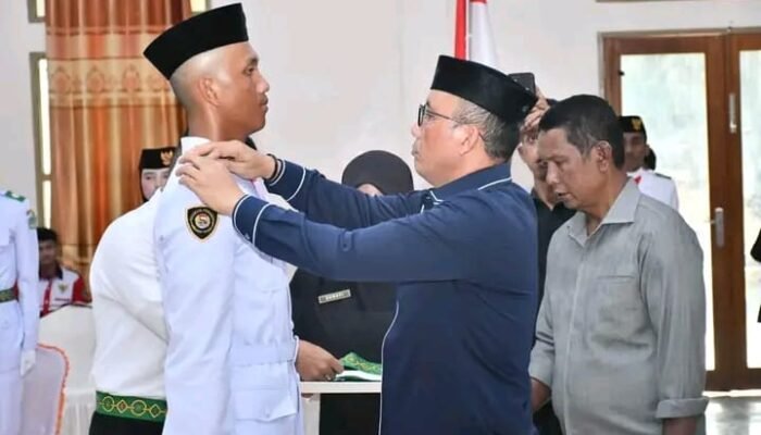 Dikukuhkan Wabup Lahmudin, Paskibraka Boalemo Siap Sukseskan Upacara HUT ke-81 RI