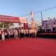 Ribuan karyawan dan keluarga Pani Gold Mine mengikuti jalan sehat dalam rangka memeriahkan Hari Ulang Tahun (HUT) ke-81 Kemerdekaan Republik Indonesia di Kabupaten Pohuwato, Gorontalo, Ahad, 16 Agustus 2026. (Foto: Istw)