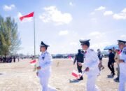 Pantai Katembe di Desa Madongka, Kecamatan Lakudo, Buton Tengah, Sulawesi Tenggara, berubah menjadi panggung nasionalisme pada Senin, 17 Agustus 2026. (Foto: Humas)