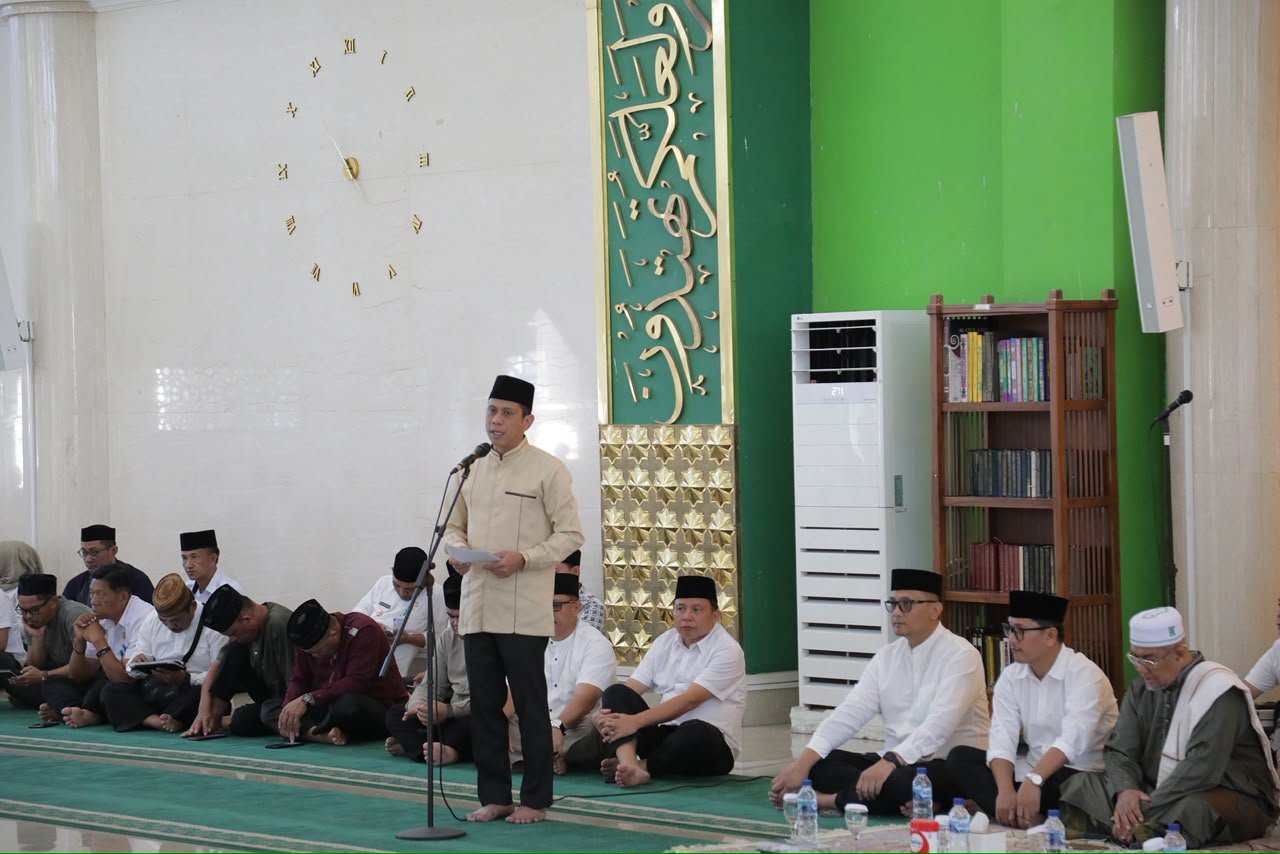 Pemerintah Kota Kotamobagu menggelar doa bersama di Masjid Agung Baitul Makmur, Rabu, 19 Agustus 2026. (Foto: Humas)