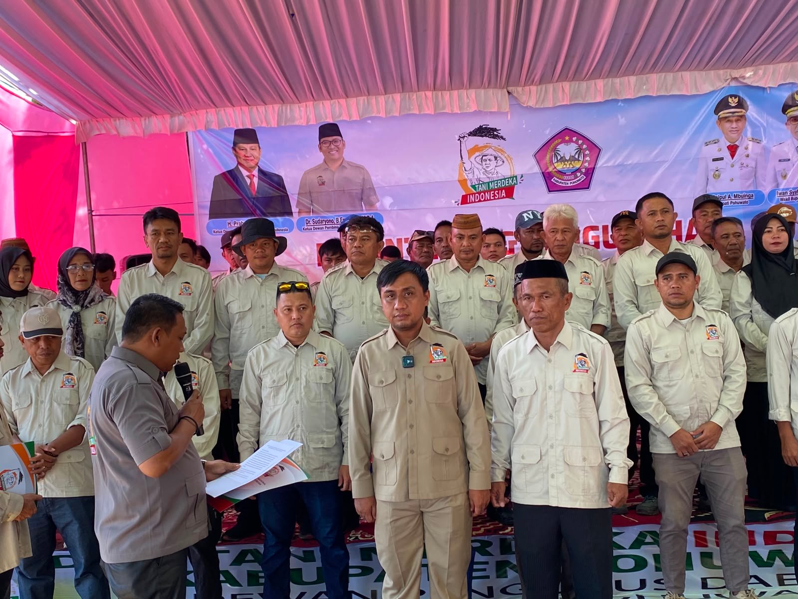 TMI Pohuwato periode 2026–2031 resmi dilantik. Pengurus baru menyoroti persoalan lahan, gagal panen, dan kebutuhan solusi pertanian/Hibata.id