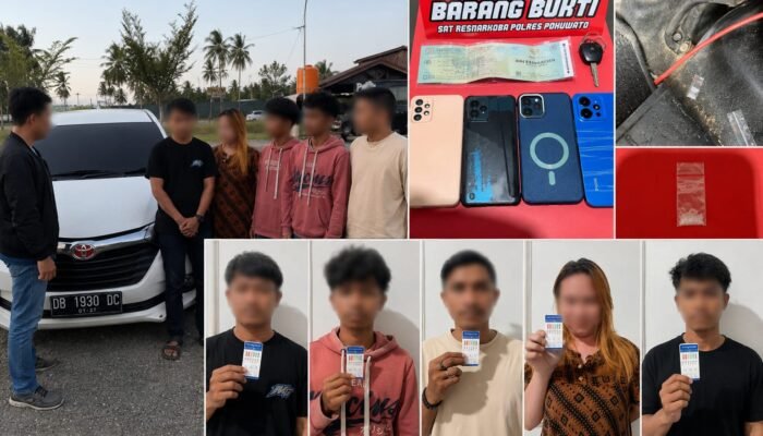 5 Orang Diamankan di Pohuwato, Narkoba Jenis Sabu Ditemukan di Karpet Mobil