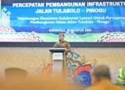 Pemkab Bone Bolango mendorong percepatan pembangunan Jalan Tulabolo–Pinogu dengan target rintisan awal pada 2028 serta menyiapkan survei ekologi untuk menjaga habitat satwa/Hibata.id