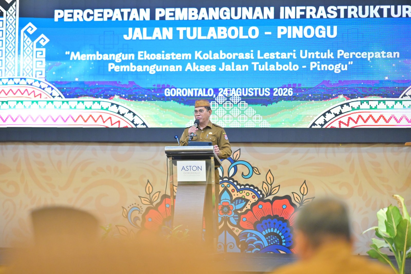 Pemkab Bone Bolango mendorong percepatan pembangunan Jalan Tulabolo–Pinogu dengan target rintisan awal pada 2028 serta menyiapkan survei ekologi untuk menjaga habitat satwa/Hibata.id