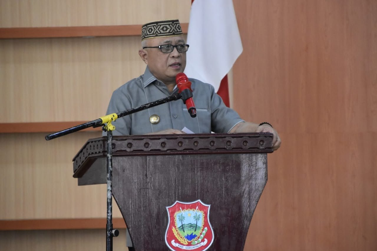 Bupati Gorontalo Sofyan Puhi mendorong TP PKK memperkuat program berbasis data, administrasi, kolaborasi OPD, dan transformasi Posyandu hingga desa/Hibata.id