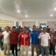 Ketua KNPI Kota Gorontalo Fahrudin Salilama bersama jajaran pengurus saat mengikuti Temu Pemuda dan Sidang Pleno di Kelurahan Tenda, Kota Gorontalo, Senin (24/8/2026)/Hibata.id