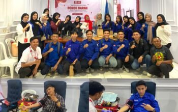 Sejumlah mahasiswa dan masyarakat mengikuti aksi donor darah yang digelar FPMIK Cabang Gorontalo di Kantor PMI Kota Gorontalo, Rabu (26/8/2026). Kegiatan tersebut menjadi bagian dari aksi kemanusiaan sekaligus upaya mendukung ketersediaan stok darah bagi masyarakat yang membutuhkan/Hibata.id