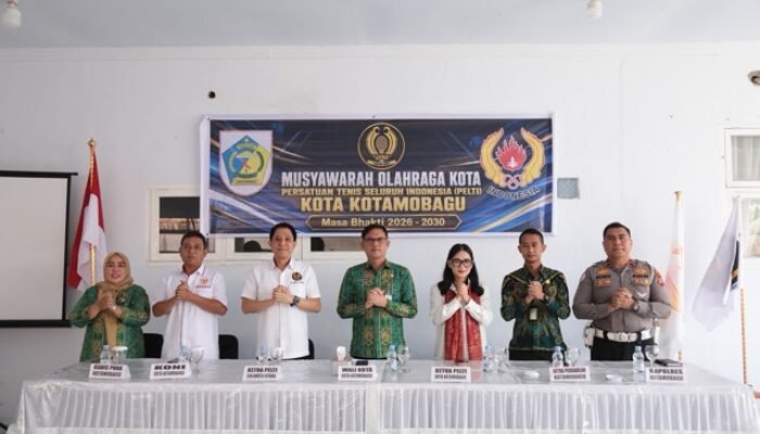 Muskot PELTI Kotamobagu Dibuka, Pemkot Ingin Atlet Tenis Tembus Level Internasional